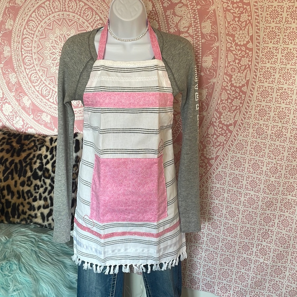 Handmade “Think Pink!” Apron